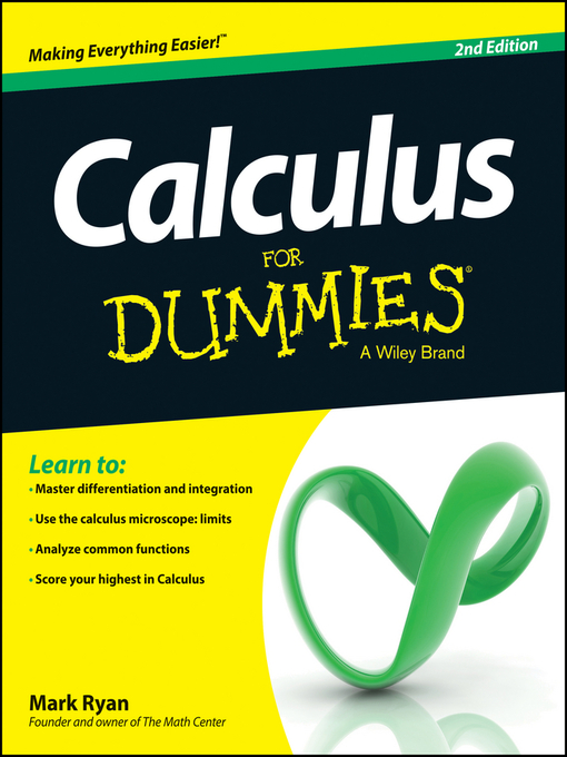 Title details for Calculus For Dummies by Mark Ryan - Wait list